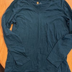 Carhartt v neck long sleeve t shirt. Sz large